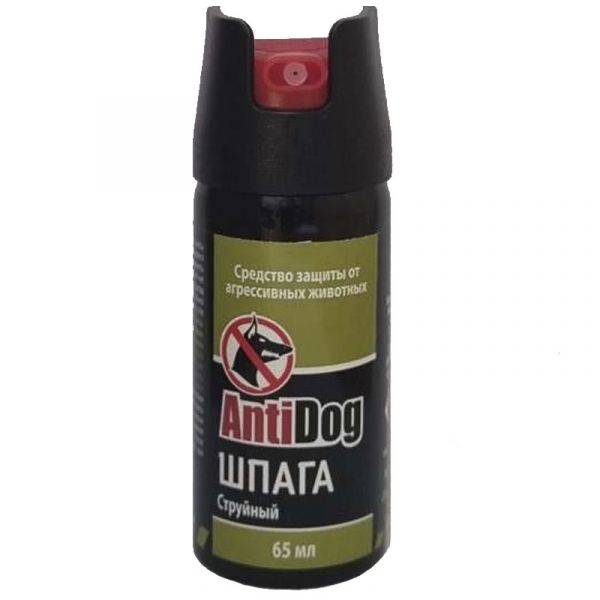 Перцовый (газовый) баллончик «AntiDog Шпага» 65 мл, струйный
