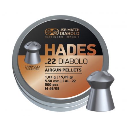 Пули JSB Hades Diabolo 5,5 мм, 1,03 грамм, 500 штук
